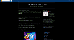 Desktop Screenshot of andothernonesuch.blogspot.com