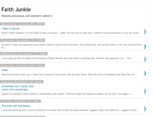 Tablet Screenshot of faithjunkie.blogspot.com