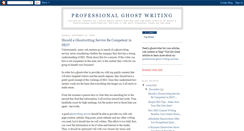 Desktop Screenshot of professionalghostwriting.blogspot.com