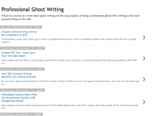 Tablet Screenshot of professionalghostwriting.blogspot.com