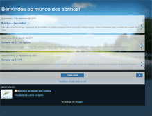 Tablet Screenshot of bemvindosaomundodossonhos.blogspot.com