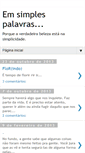 Mobile Screenshot of emsimplespalavras.blogspot.com