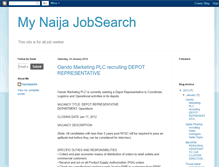 Tablet Screenshot of mynaijajobsearch365.blogspot.com