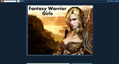 Desktop Screenshot of fantasywarriorgirls.blogspot.com