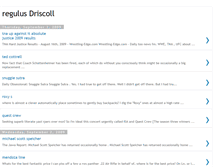 Tablet Screenshot of driscolljovregulus.blogspot.com