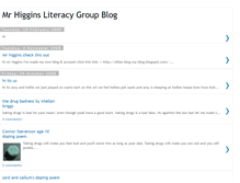 Tablet Screenshot of mrhigginsliteracygroup.blogspot.com