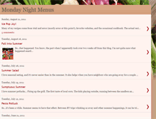 Tablet Screenshot of mondaynightmenus.blogspot.com