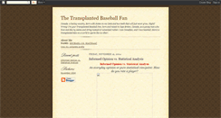 Desktop Screenshot of mlbtransplant.blogspot.com