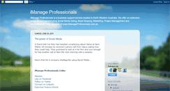 Desktop Screenshot of imanageprofessionals.blogspot.com