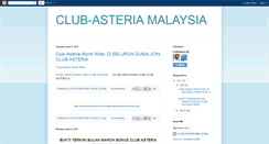 Desktop Screenshot of kelab-asteria.blogspot.com