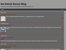 Tablet Screenshot of detroitsoccer.blogspot.com