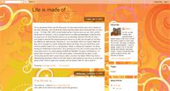 Desktop Screenshot of lifeismadeof.blogspot.com