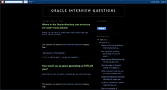 Desktop Screenshot of oracle-answers.blogspot.com