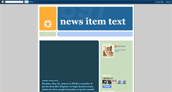Desktop Screenshot of newsitemtext.blogspot.com