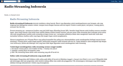 Desktop Screenshot of daftar-radio-streaming-indonesia.blogspot.com