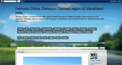 Desktop Screenshot of dehradun-online.blogspot.com