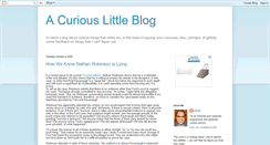 Desktop Screenshot of acuriouslittleblog.blogspot.com