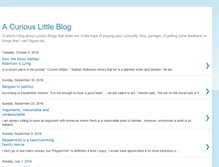 Tablet Screenshot of acuriouslittleblog.blogspot.com