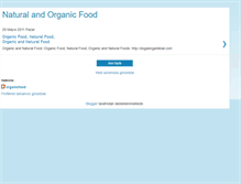 Tablet Screenshot of naturalandorganicfood.blogspot.com