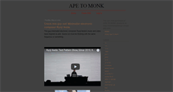 Desktop Screenshot of apetomonk.blogspot.com