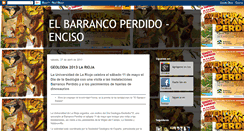 Desktop Screenshot of barrancoperdido.blogspot.com