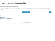 Tablet Screenshot of latecnologiaenlaeducacion-eve.blogspot.com