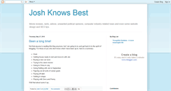 Desktop Screenshot of joshknowsbest.blogspot.com