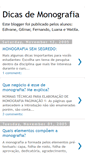 Mobile Screenshot of dicasdemonografia.blogspot.com