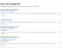 Tablet Screenshot of dicasdemonografia.blogspot.com