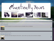 Tablet Screenshot of chaoticallyyours.blogspot.com