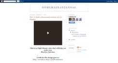 Desktop Screenshot of homemadeantennas.blogspot.com