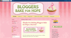 Desktop Screenshot of bloggersbakeforhope.blogspot.com