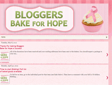 Tablet Screenshot of bloggersbakeforhope.blogspot.com
