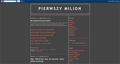 Desktop Screenshot of pierwszymilionlodz.blogspot.com