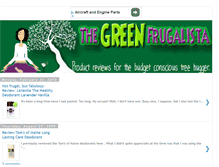 Tablet Screenshot of greenfrugalista.blogspot.com