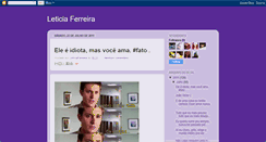 Desktop Screenshot of leticiaferreira-leticiaferreira.blogspot.com