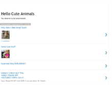 Tablet Screenshot of hellocuteanimals.blogspot.com