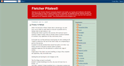 Desktop Screenshot of fletcherpilates.blogspot.com