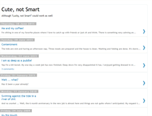 Tablet Screenshot of cutenotsmart.blogspot.com