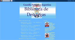 Desktop Screenshot of guardiapatrioticaargentina-biblioteca.blogspot.com