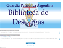 Tablet Screenshot of guardiapatrioticaargentina-biblioteca.blogspot.com