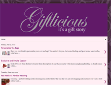 Tablet Screenshot of giftlicious.blogspot.com