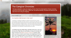 Desktop Screenshot of caregiverchronicle.blogspot.com