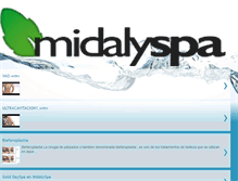 Tablet Screenshot of midalyspa.blogspot.com