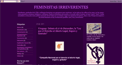 Desktop Screenshot of espaciofeministairreverente.blogspot.com