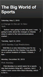 Mobile Screenshot of bigworldofsports.blogspot.com