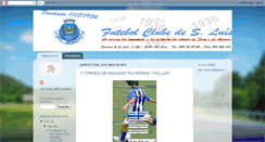 Desktop Screenshot of futebolclubesluis.blogspot.com