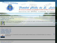 Tablet Screenshot of futebolclubesluis.blogspot.com