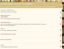 Tablet Screenshot of descobertacomosazedinhos.blogspot.com