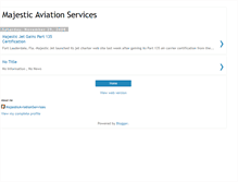 Tablet Screenshot of majestic-aviation-services.blogspot.com